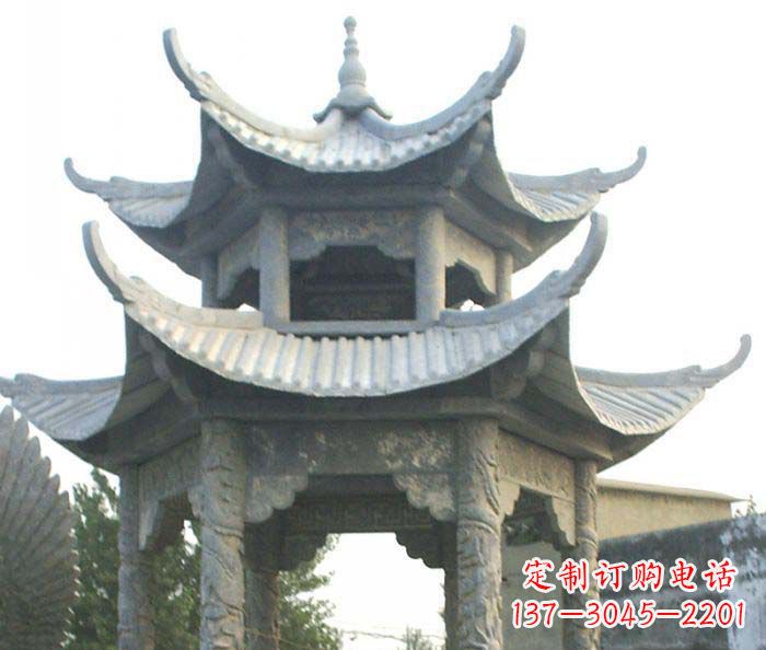 保定仿古双层石雕凉亭