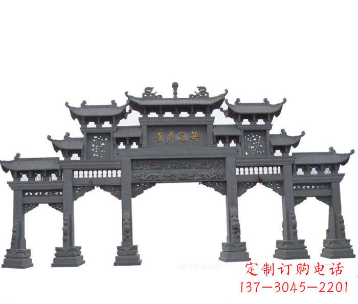 保定产品名称仿古牌坊石雕
