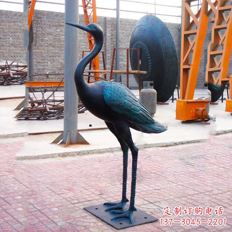 保定仿古仙鹤雕塑