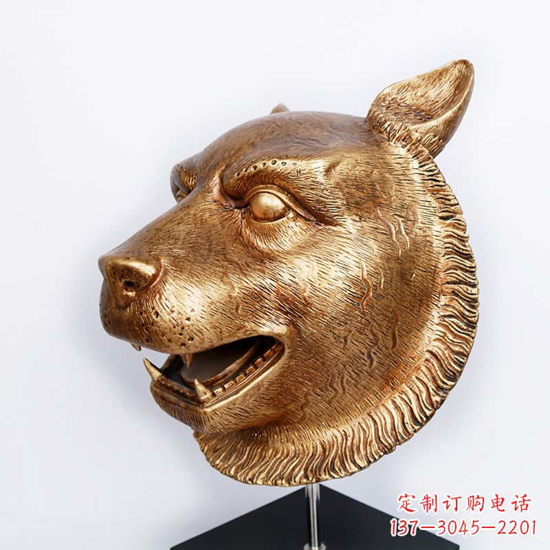 保定玻璃钢雕刻虎头