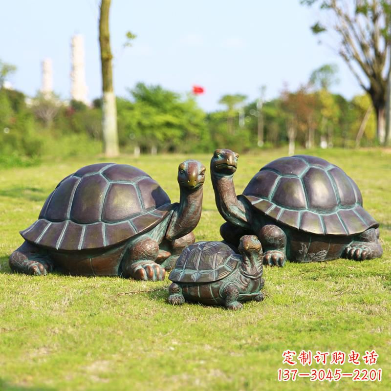 保定仿铜做工精美的乌龟雕塑摆件
