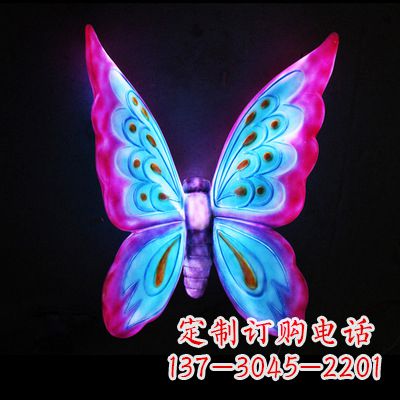 保定仿真蝴蝶_大号粉色发光款73x50x30