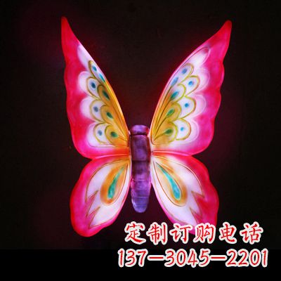 保定仿真蝴蝶_大号红色发光款70x50x30
