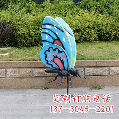 保定仿真蝴蝶_大号蓝色款116x75x160