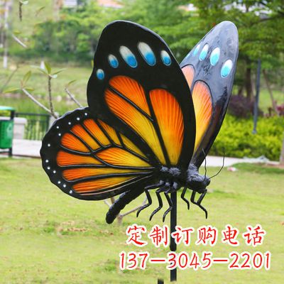 保定仿真蝴蝶_黄色款款105x78x110