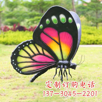 保定仿真蝴蝶_品红色款405x78x110