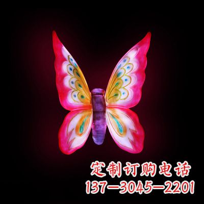 保定红发蝴蝶 小号发光雕塑