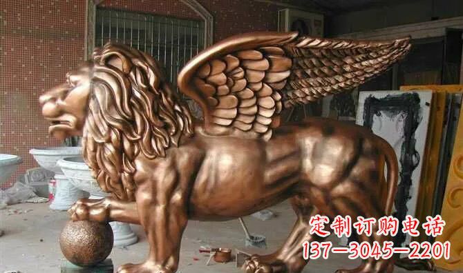 保定飞狮玻璃钢动物雕塑