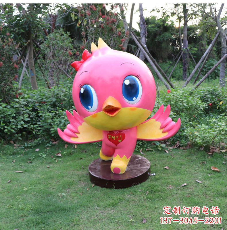保定玻璃钢卡通鸽子雕塑