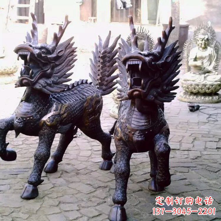 保定麒麟雕塑——标志着繁荣与和谐的象征