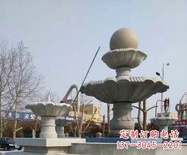 保定精美风水球石雕塑