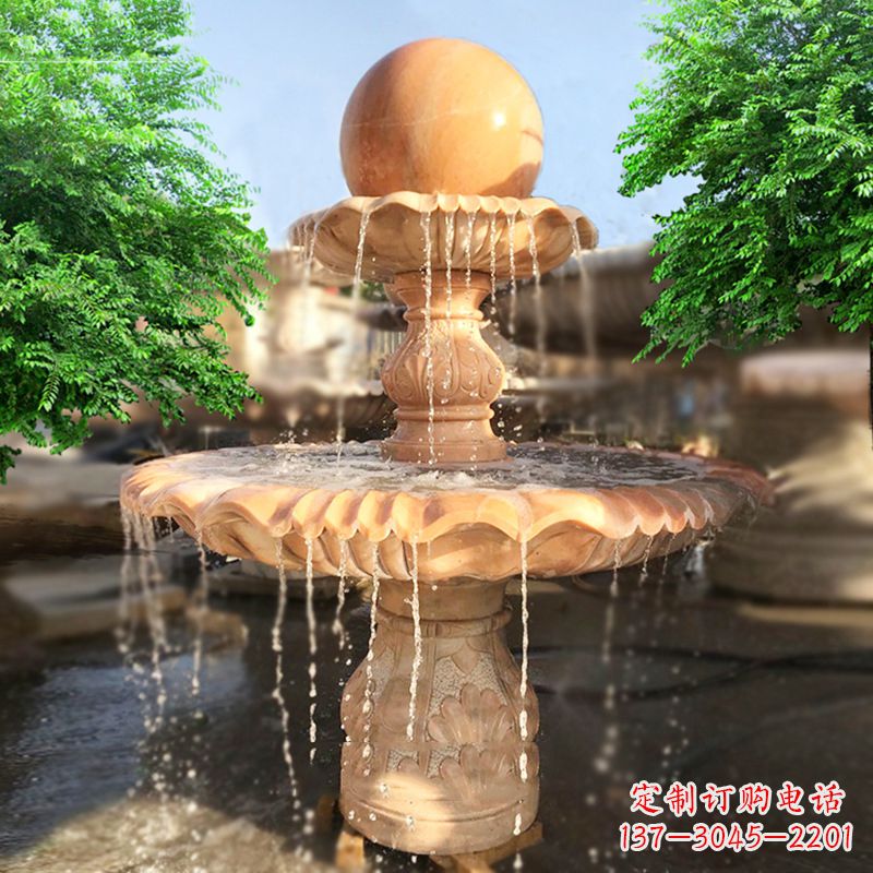 保定精致别致的风水球雕塑