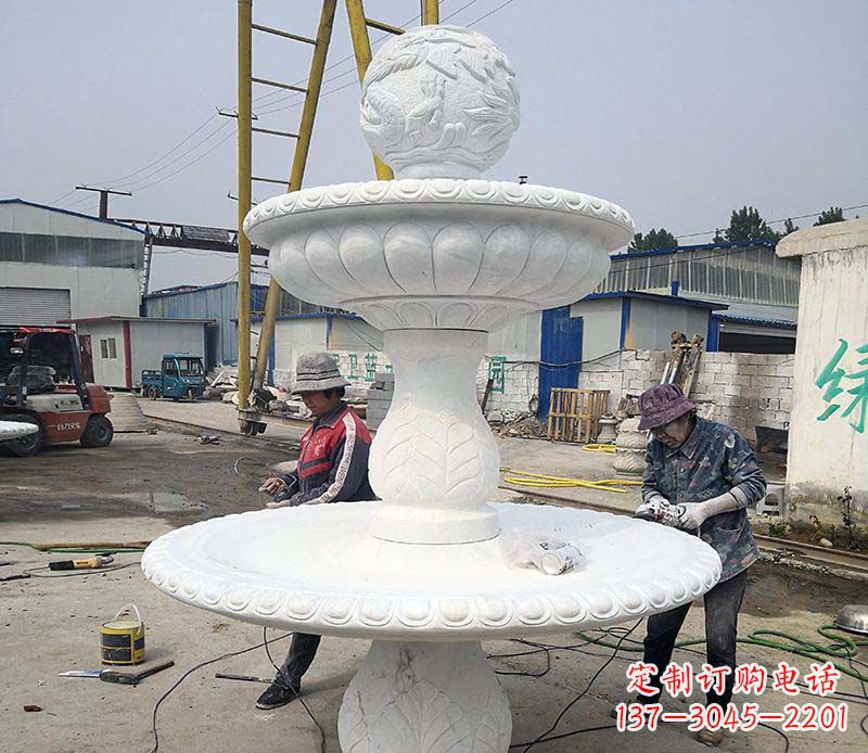 保定风水球喷泉石雕塑