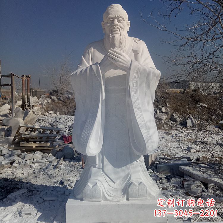 保定夫子庙孔子青铜雕像