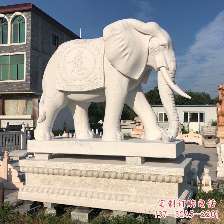 保定佛教石雕大象
