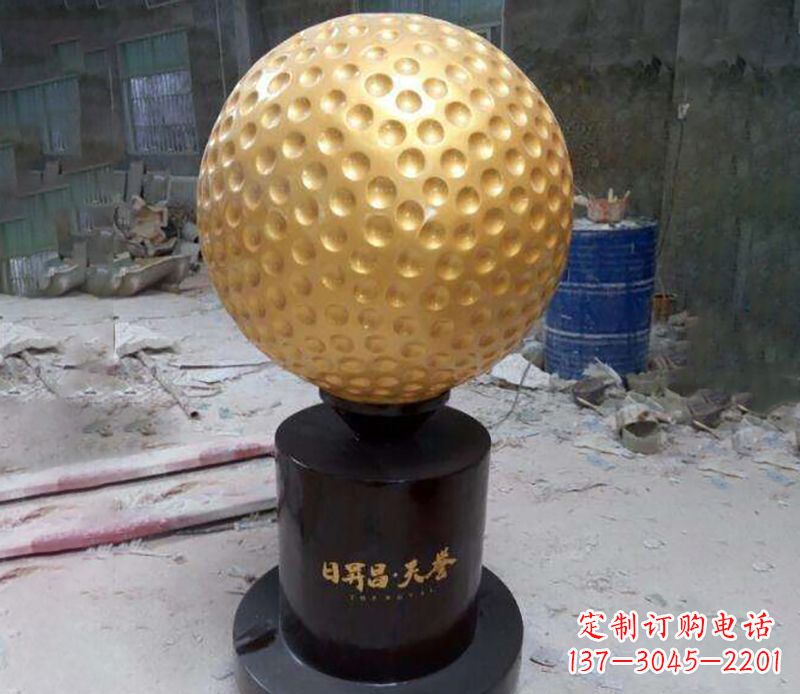 保定精致高尔夫球铜雕
