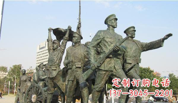 保定纪念革命先烈的战士雕塑