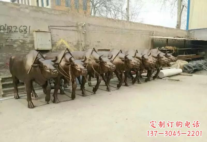 保定艺术之作,牛雕塑