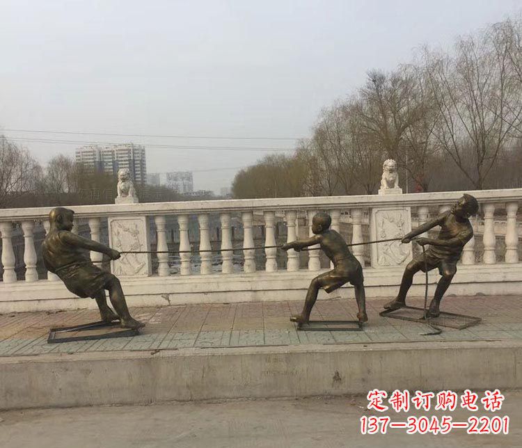 保定中领雕塑 | 铜雕像,营造欢乐的童年回忆