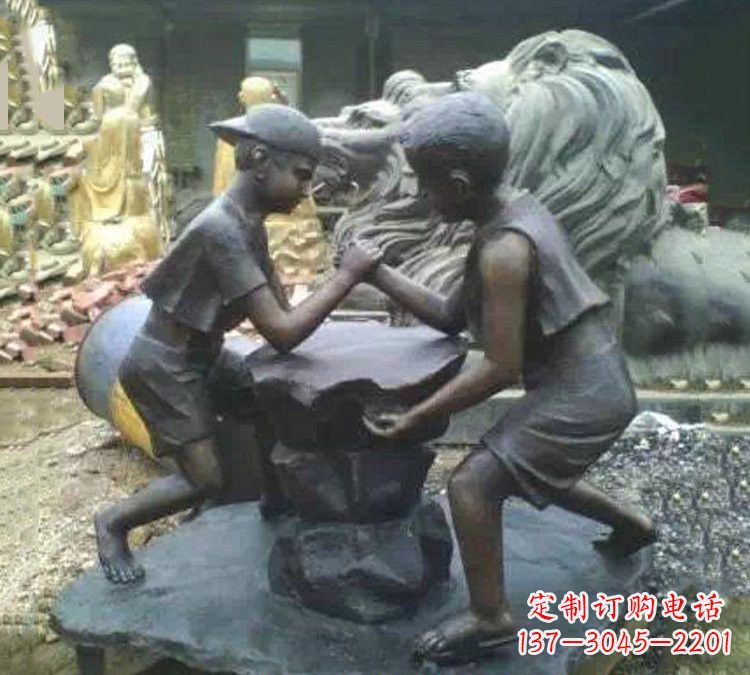 保定非凡童趣,精致儿童铜雕