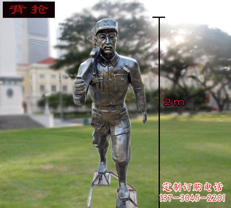 保定中领雕塑英勇勇士铜雕