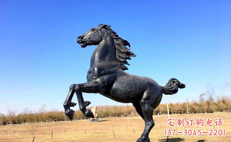 保定精美铜雕奔马动物雕塑