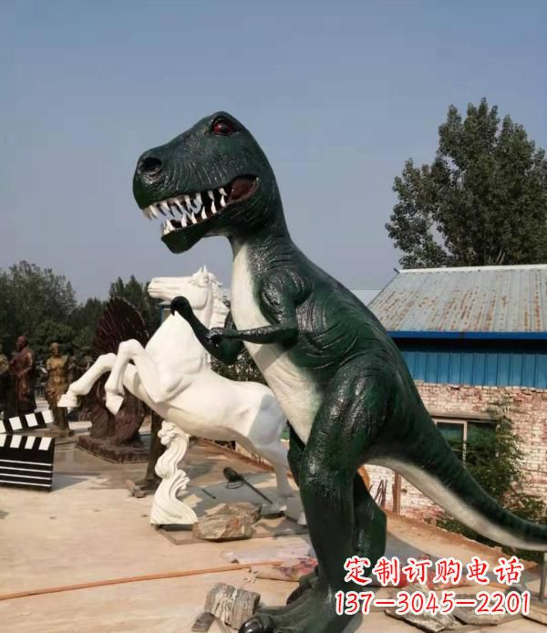 保定玻璃钢仿真恐龙雕塑
