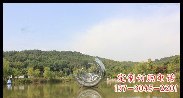 保定不锈钢圆环景观雕塑