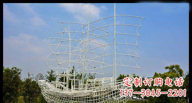 保定唯美不锈钢帆船雕塑