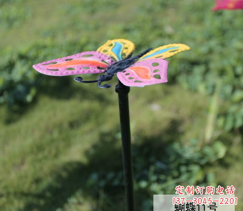 保定个性化不锈钢彩色蝴蝶雕塑