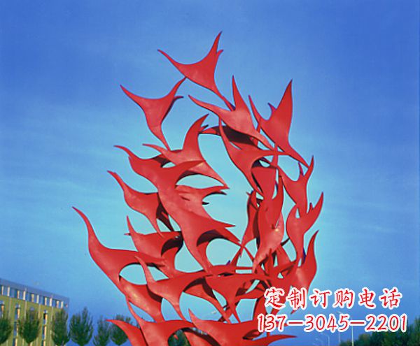 保定立体不锈钢大雁雕塑