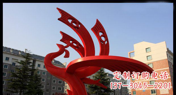 保定不锈钢凤凰雕塑