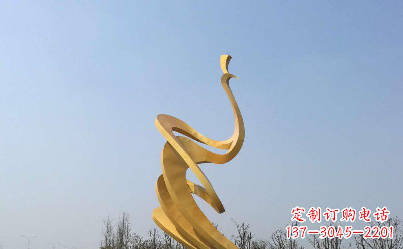 保定抽象凤凰不锈钢雕塑