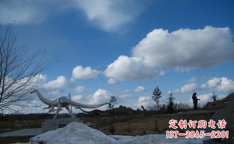 保定超大不锈钢动物恐龙雕塑