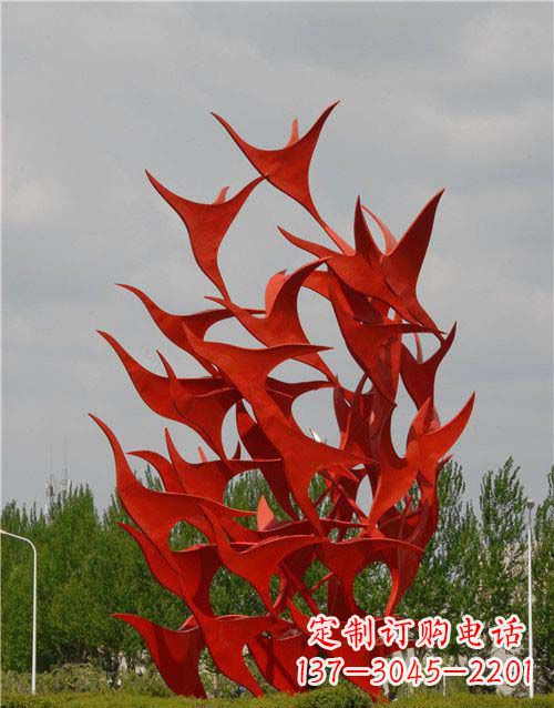 保定不锈钢天鹅雕塑,唤醒公园景观