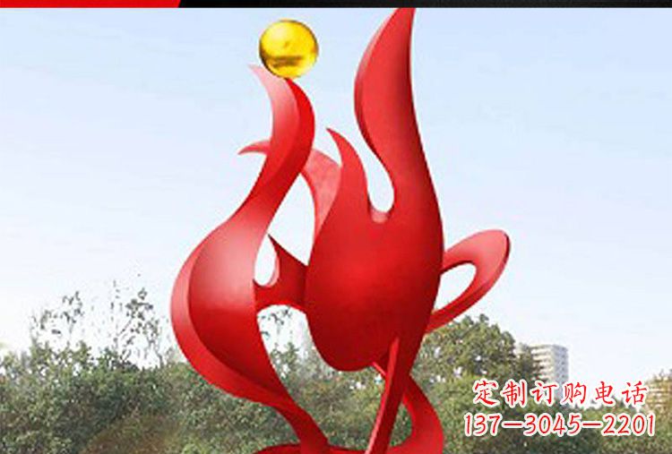保定现代工艺不锈钢凤凰雕塑