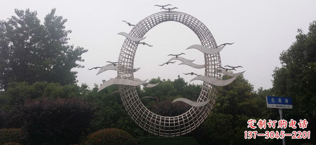 保定优雅风采,质感之美,赏心悦目的不锈钢海鸥雕塑