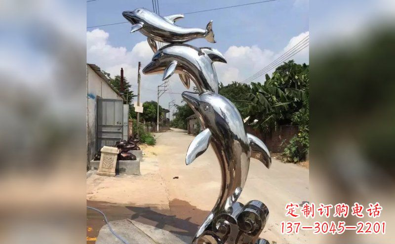 保定产品名称优雅海豚雕塑