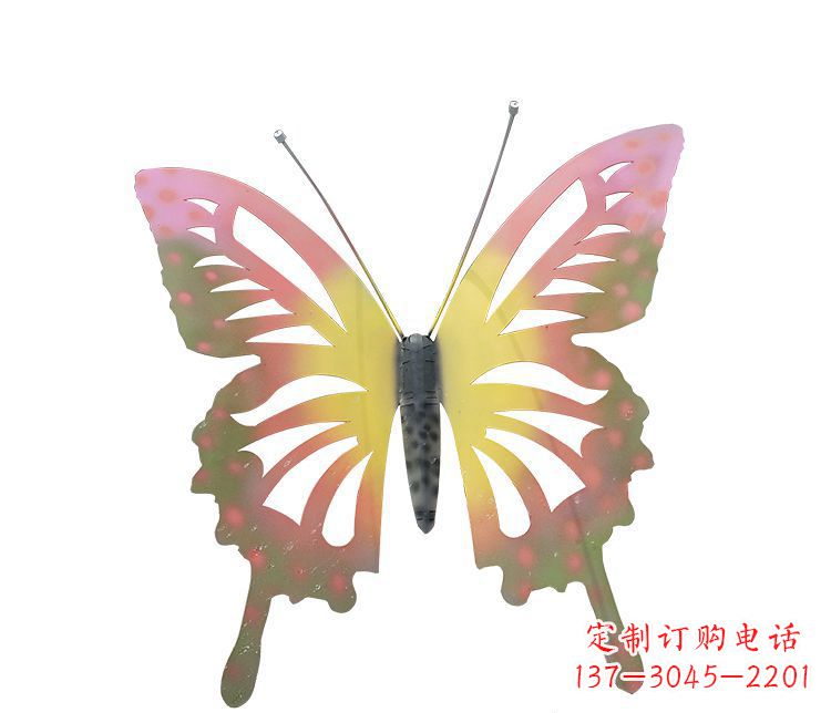保定梦幻缤纷不锈钢蝴蝶摆件雕塑