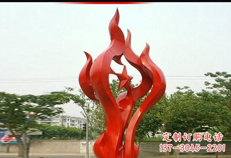 保定 不锈钢火炬雕塑-美轮美奂