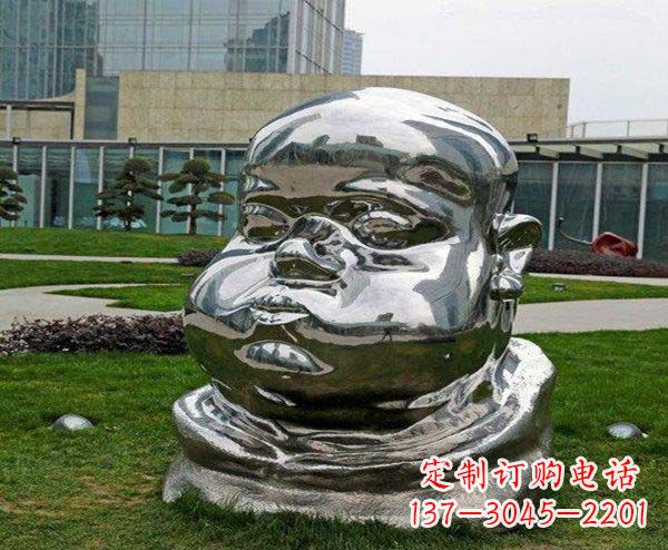 保定儿童不锈钢头像雕塑