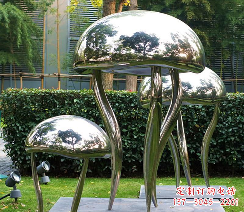 保定艺术水母不锈钢雕塑