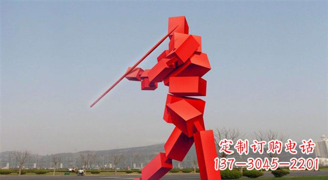 保定定制不锈钢标枪雕塑