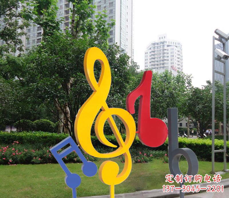 保定不锈钢音符雕塑-引领您的心情旋律