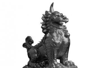 保定独角兽铜雕塑，精美细腻传统工艺