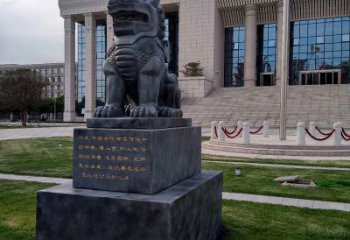 保定法院神兽獬豸雕塑--正大光明庇护激励雕塑
