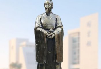 保定仿铜玻璃钢扁鹊雕塑