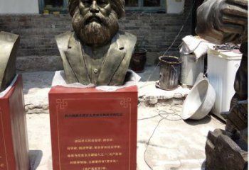 保定欣赏历史，珍藏马克思头像雕塑