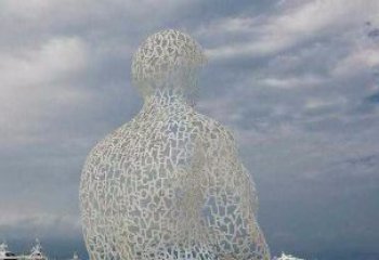 保定不锈钢字母镂空人物雕塑