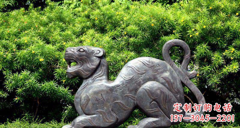 保定华丽雕塑,大型老虎铜雕